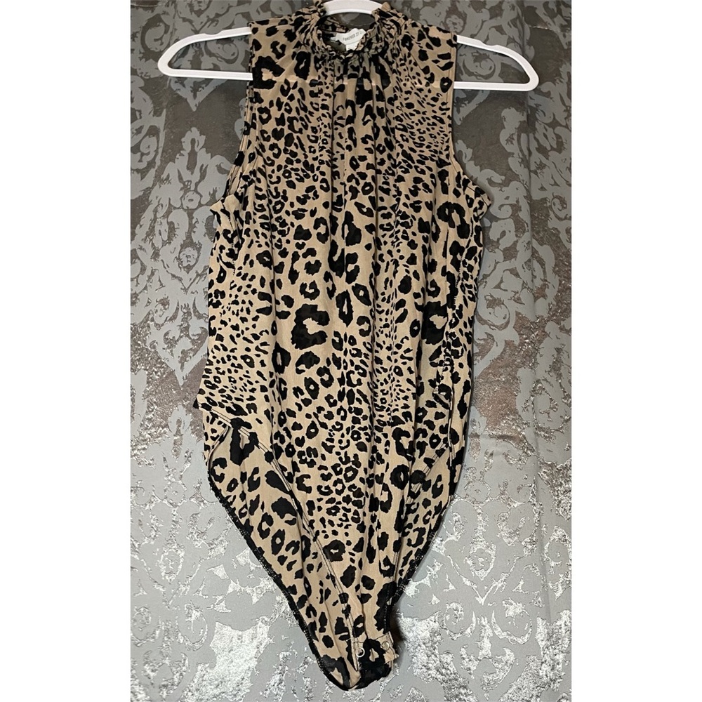 Turtleneck Cheetah Print Bodysuit